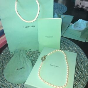 RETIRED Tiffany & Co. Pearl Toggle Necklace